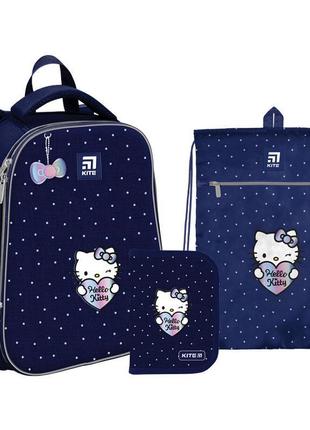 Набір рюкзак kite + пенал + сумка для взуття set_hk22-531m hello kitty1 фото