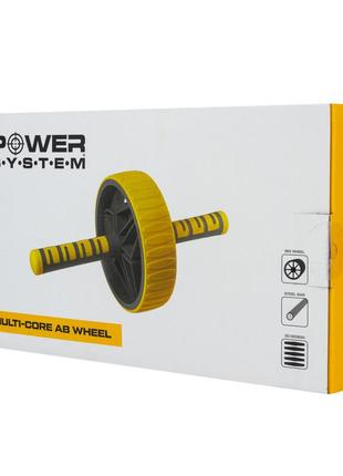 Колесо для преса power system ps-4034 multi-core ab wheel yellow5 фото