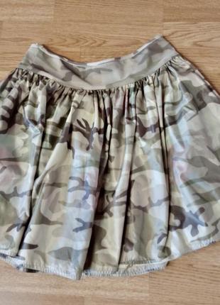 Яркая юбка-мини бренда accessorize,двусторонняя 2