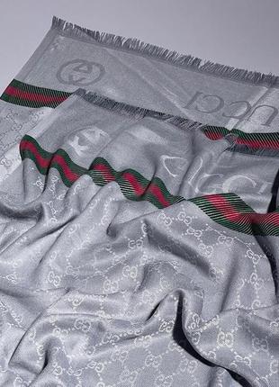 Шарф gucci silver 90 x 175 см