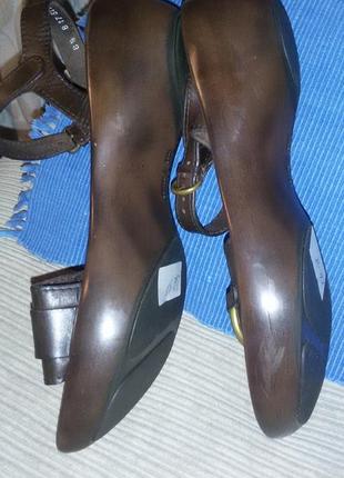 Cупермодные кожаные босоножки clergerie(фрация) размер 40 (26см)3 фото