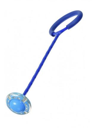 Нейроскакалка с колесом на одну ногу sr19001 62 см светится  (синий)1 фото