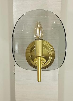 Золотая современная бра (56-wlpr0032-1 gd+bk)