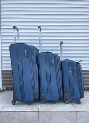 "чемодан fly bag набір валіз на 4х-колесах fly 3 шт.3 фото