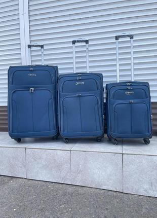 "чемодан fly bag набір валіз на 4х-колесах fly 3 шт.2 фото