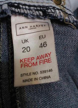 Бриджи шорты джинсовые ann harvey большие 20размер5 фото