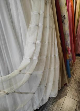 Тюль лен туречки