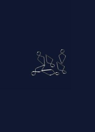 Крючок (петелька) для навешивания фурнитуры на люстру хром