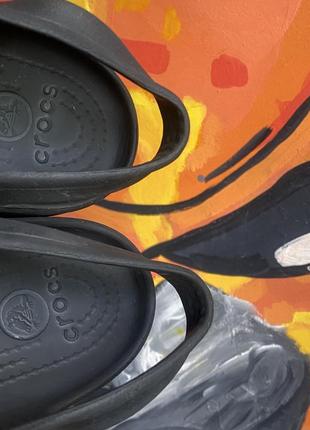 Crocs сандали w 7 37-38 размер женские чёрные оригинал5 фото