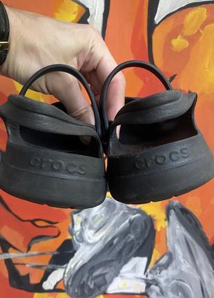 Crocs сандали w 7 37-38 размер женские чёрные оригинал6 фото