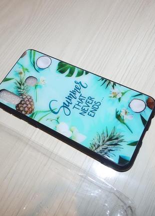 Чехол tpu+glass для samsung galaxy m20 summer that never ends...