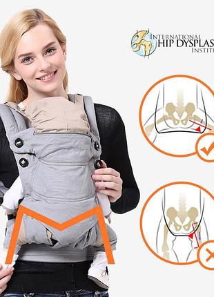 Эрго рюкзак, сумка-кенгуру, рюкзак-переноска jesse berry bbl1515 серый
