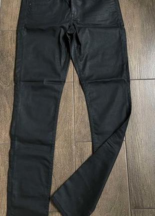 1, низькі чорні джинси скіні з покриттям h&m розмір м
