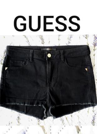 Черные джинсовые шорты guess оригинал черненные джинсовые шорты guess оригинал