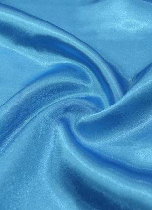 Тканина креп-сатин блакитний