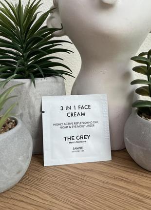 Оригінал пробник the grey face cream 3 in 1 крем для обличчя чоловічий оригинал крем для лица1 фото