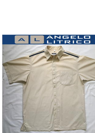 Рубашка с короткими рукавами angelo litrico (италия) размер 41-42/l