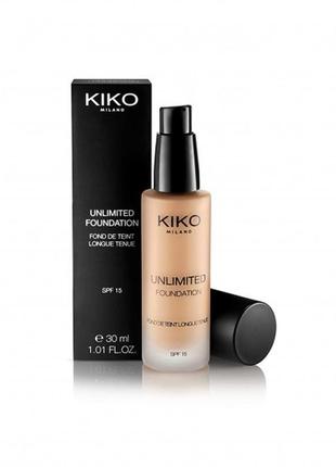 Тональна основа kiko unlimited foundation spf 15 wb45