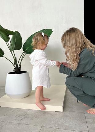 Детская туника из муслина от солнца