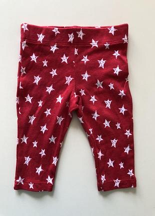 Лосины лосины брюки штанишки красные с звездочками fred&amp;flo f&amp;f