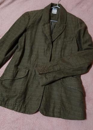 Вінтажний вовняний піджак kristensen du nord з шовковою підкладкою розмір с5 фото