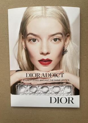 Dior addict shine lipstick палитра пробников помады 4x0,25gr2 фото