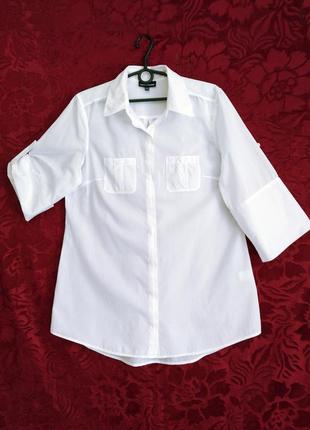 100% тонкий хлопок белая длинная свободная рубашка белоснежная удлинённая рубашка оверсайз1 фото
