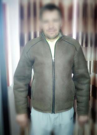 Чоловіча дублянка натуральна класика,дуже тепла!