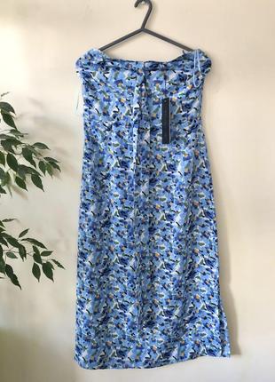 Платье миди с цветочным принтом blue vanilla платье длинное с открытой спиной сарафан4 фото