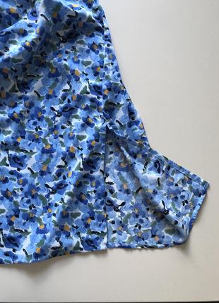 Платье миди с цветочным принтом blue vanilla платье длинное с открытой спиной сарафан6 фото