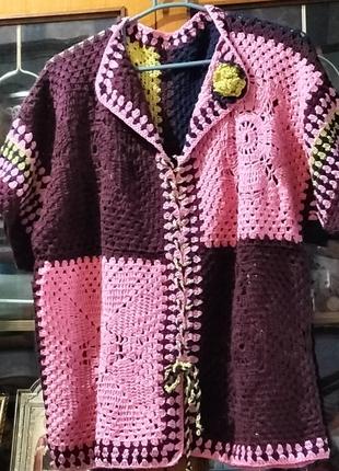 В'язана женска кофта . 7