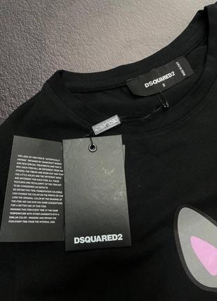 💜є наложка 💜exclusive 1:1 жіноча  футболка  "dsquared icon"❤️lux якість4 фото