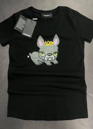💜є наложка 💜exclusive 1:1 жіноча  футболка  "dsquared icon"❤️lux якість