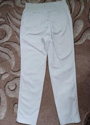 Білі джинси мом прямого крою висока посадка італійського бренду2 фото