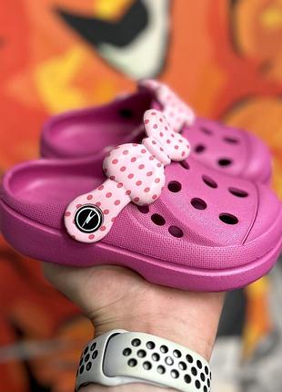 Сrane crocs шлёпанцы сандали 23 размер детские розовые хорошие