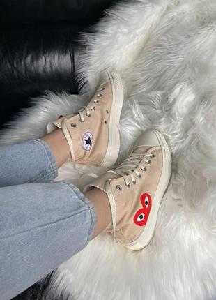 Кеди converse x comme des garcons play3 фото