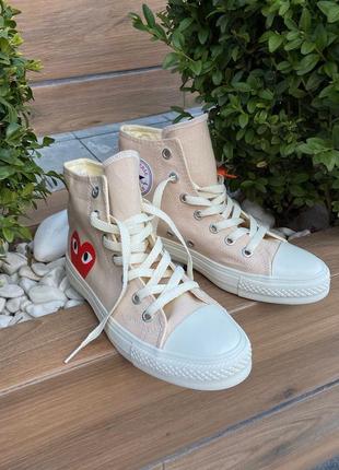 Кеди converse x comme des garcons play2 фото