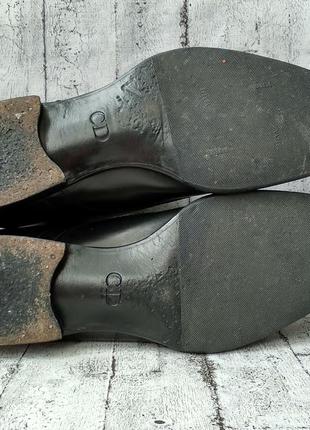 Респектабельные кожаные туфли dior made in italy 42,5 р.10 фото
