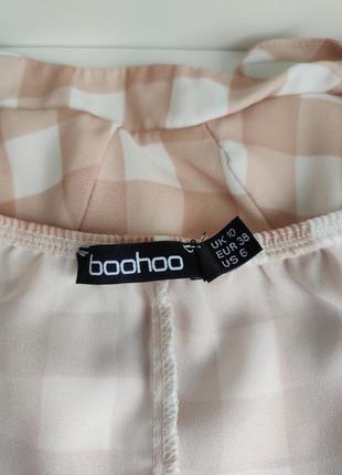 Топ топик з чашками в клітинку стильний бренд boohoo новий6 фото