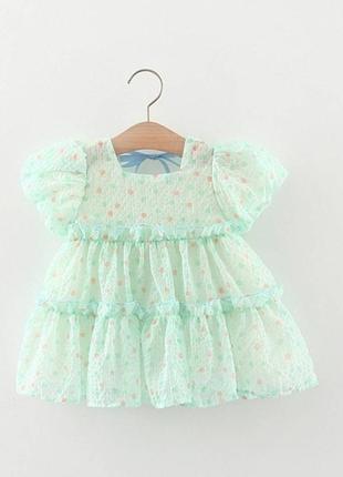 Платье 80 - 100 см легкое нежное платье шифон