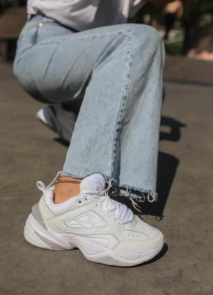 Nike m2k tekno white шикарные женские кроссовки найк текно