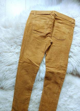 💙💛❤️ круті мікровельветові джинси skinny гірчичного кольору4 фото