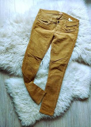💙💛❤️ крутые микровельветовые джинсы skinny горчичного цвета