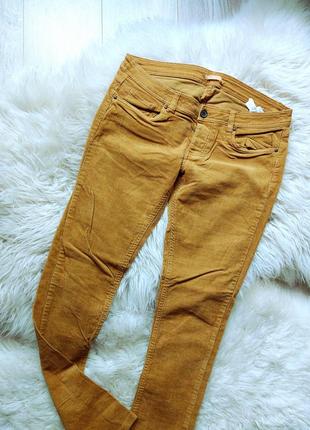 💙💛❤️ круті мікровельветові джинси skinny гірчичного кольору2 фото