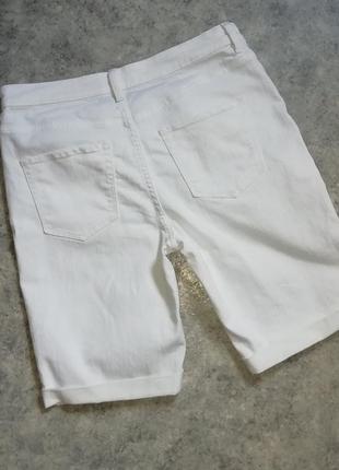 Білі джинсові шорти h&m3 фото