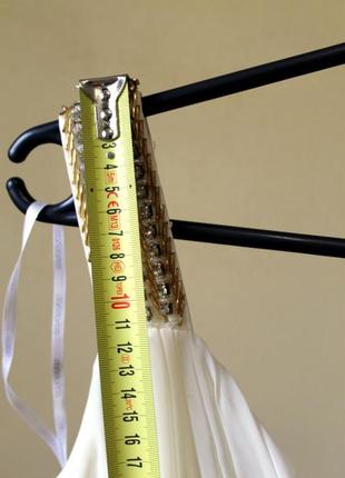 Doridorca шикарное свадебное вечернее выпускное платье белое молочное шампань со стразами