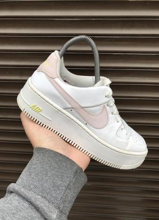 Nike air force 1 sage white pink 36,5р 23см кроссовки оригинал