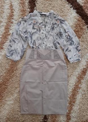 Костюм 2ка. блуза и юбка1 фото
