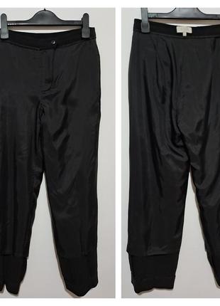 100% шерсть люкс бренд шерстяные базовые теплые брюки высокая посадка супер качество hobbs10 фото
