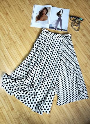 Top shop♥️🖤 плиссированная юбка с асимметричным низом, разрезы2 фото